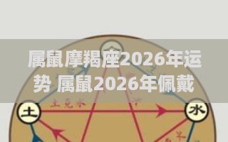 属鼠摩羯座2026年运势 属鼠2026年佩戴饰物-第1张图片