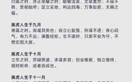 属虎几月出生命苦 属虎哪月生运势差
