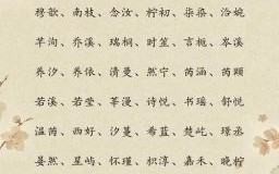 女孩取名字诗经 女孩取名字带芷字的