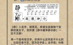 含有静字的女孩名字 带有静字的女孩名字