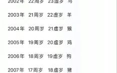 2001年出生今年多少岁