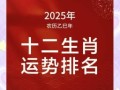 新一年星新一运揭秘：2025生肖运势大猜想