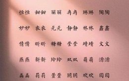 重叠的名字女孩 重叠名字女孩名字洋气