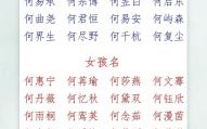 何姓女孩简单大气名字 何姓女孩好听稀少的名字