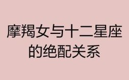 摩羯座和十二星座的孽缘与关系