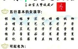 带木字的女孩名字 带木的汉字女孩名字