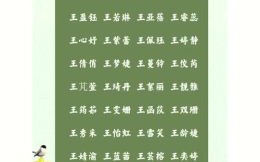 好听的王姓男孩名字 好听的王姓女孩名字2026