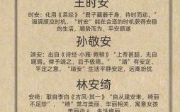 安开头的好名字 安字开头名字女孩