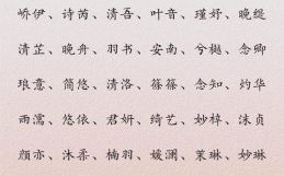 女孩子单名取名 女孩子名字单名