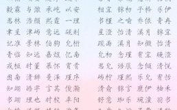 适合女孩子取名字的字大全 适合女孩子取名字的字