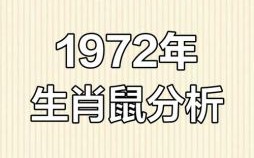 1972年属什么生肖