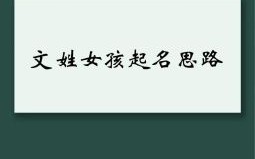 姓文好听的四个字名字 文姓女孩子四字名字