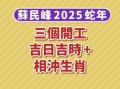 2025年蛇人开张吉日 属蛇今年开张吉日