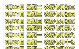 2025年8月黄历搬家好日子