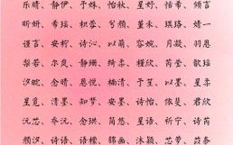 带和字的女孩名字有哪些 带和字的女孩名