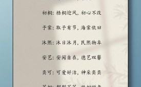 五行属木的女孩诗经名字有哪些 五行属木的女孩诗经名字