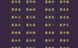 蔡姓女孩子名字牛年 最新 2026兔年蔡姓最旺女孩名字