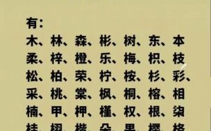 带木字旁的女孩字起名有哪些 带木字旁的女孩字起名