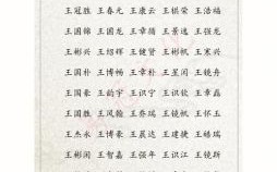 姓王兔年出生的男孩取名 王姓兔年女孩名字