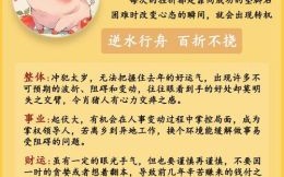 2025年属猪运势解析 2025年属猪1971年运程详解