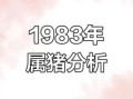 1983年属猪人2019年运势与运程 1983年猪在2019年运程解析