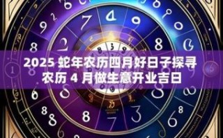 2025年4月最佳开业吉日 4月最佳出行吉日