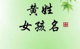 黄姓属兔女孩的名字大全 黄姓属兔女孩的名字
