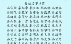 女孩子姓秦取名字大全 女孩子姓秦取名字