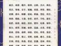 男孩起名常用字