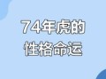 74年属虎一生三大坎坷 属虎男1974一生命运