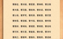 兔年曹姓女孩名字大全 兔年曹姓女孩名字