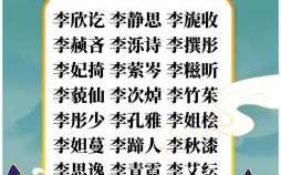李姓有灵气女孩名字四字 李姓女孩子取名字四字