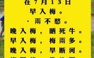 2023年入梅和出梅时间表