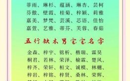 五行缺木女孩起什么名字 五行缺木的女孩取什么名字好