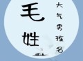 毛姓男孩取名大全：好听有寓意的男宝宝名字推荐