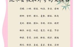 女孩起名字忌讳的字 女孩起名忌讳的字