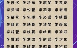 姓李叫李文什么好 姓李文字辈女孩名字