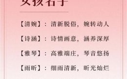 女孩取名有涵养 女孩比较有涵养的名字