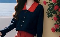 2025年8月13日 水火相济日穿搭：蓝红配色化解冲突气场