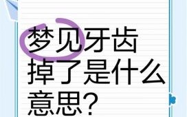 梦见牙全掉光