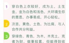 2021年11月5日五行穿衣指南 2021年1月5日五行穿衣配色方案