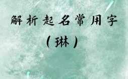 带琳字的女孩名字 带琳字取名女孩名字
