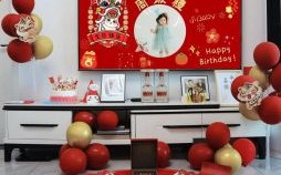 2025新款抓周 周岁背景布置