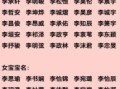 李取名字大全女孩免费两个字 李字起名字女孩两个字