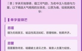 女孩用恩字取名寓意解析，女孩取名含恩字的含义阐释