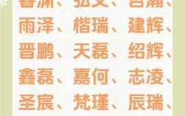 男孩取名大全 免费男孩名字精选