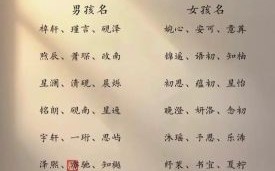 女孩名字90年代 女孩名字1990年名字