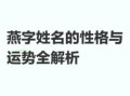 名字含义解析：如何从姓名看性格命运与运势