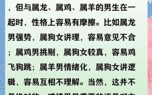 属狗男与属羊女婚姻合适吗属狗最不宜的三个生肖