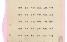 诗经金字旁女孩名字大全 五行属金诗经女孩名字